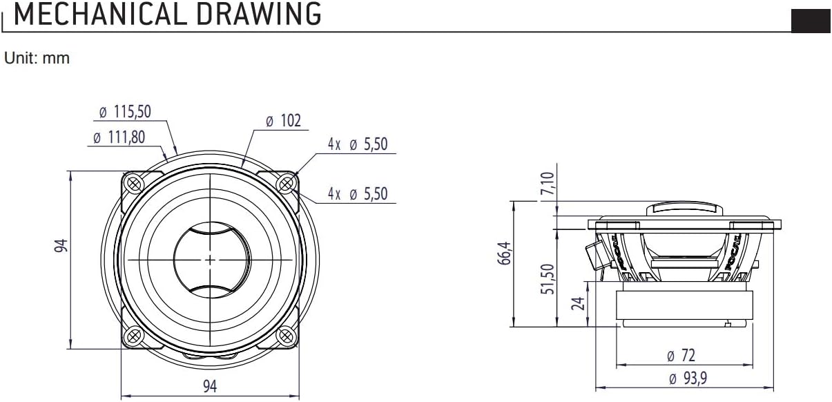 Thumbnail 2 de FOCAL AUDITOR ACX-165 KIT: altoparlanti coassiali 2 vie da 16,5 cm per auto
