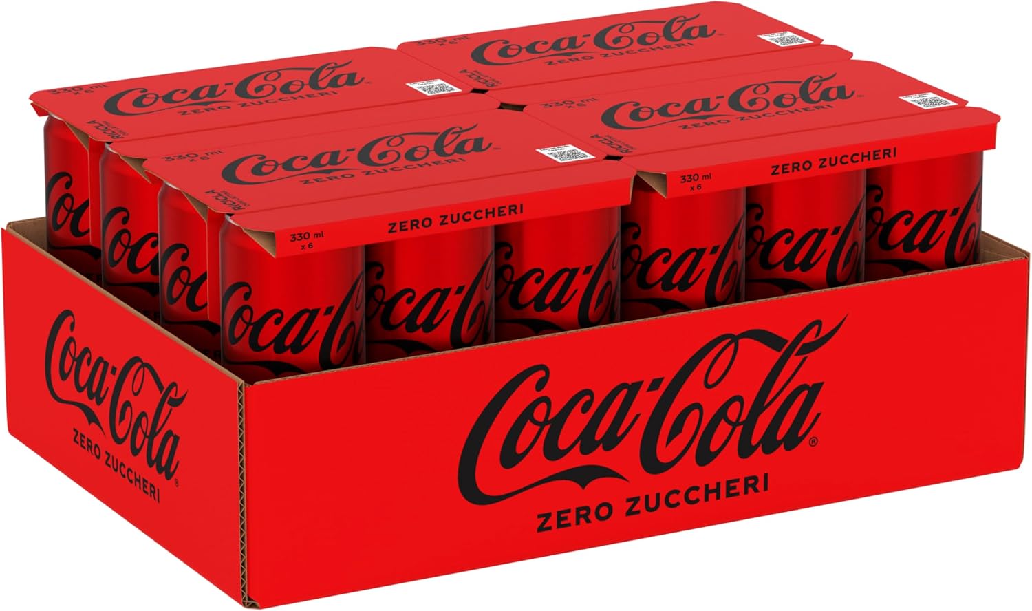 Detalle de Coca-Cola Zero Zuccheri – Tutto il gusto Coca‑Cola senza calorie, lattine da 24 x 330 ml