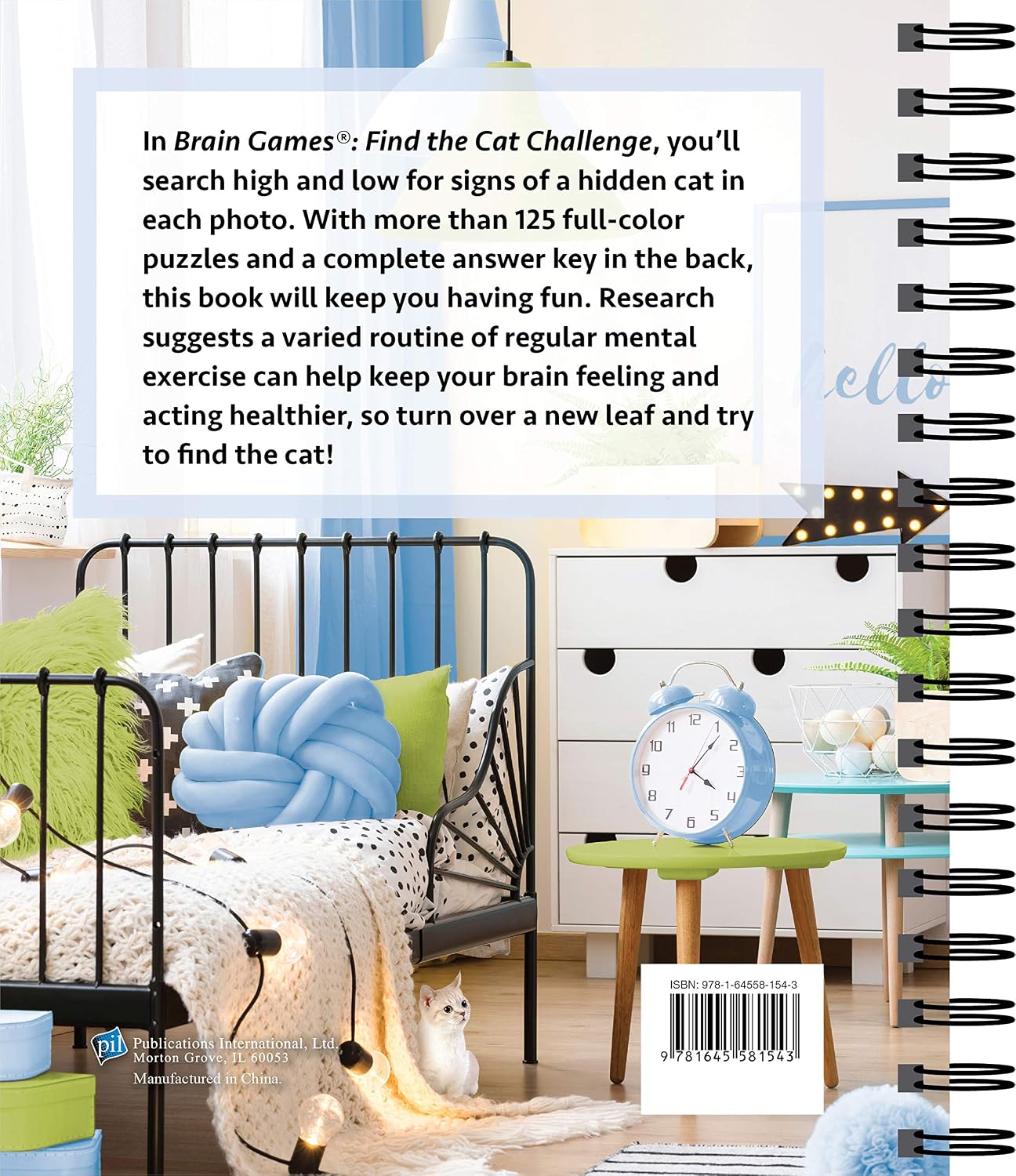Detalle 2 de Brain Games Find the Cat Challenge, Volume 2: Picture Puzzle Book with 125+ Images