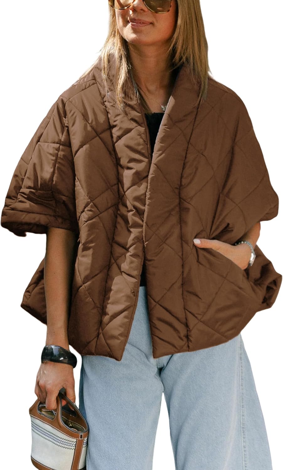 Detalle de Lianlive Women's Puffer Vest Quilted