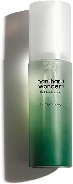 Haruharu WONDER Black Bamboo Mist – Brume hydratante et raffermissante, 2,7 fl.oz