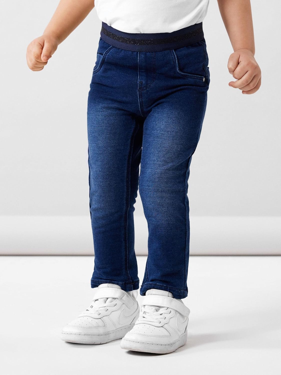 Thumbnail 1 de Mädchen Slim Fit Hose Name IT Nmfsalli Dnmtorina in Used-Optik
