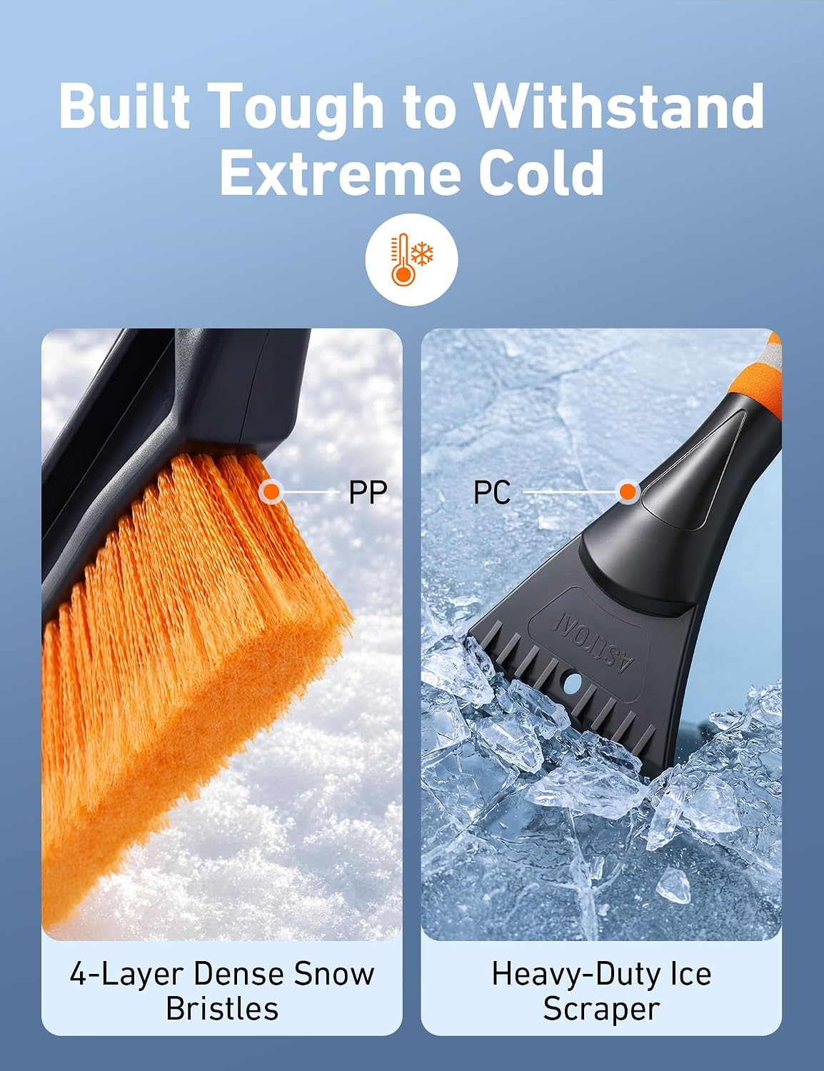 Detalle 1 de AstroAI Snow Brush and Ice Scraper