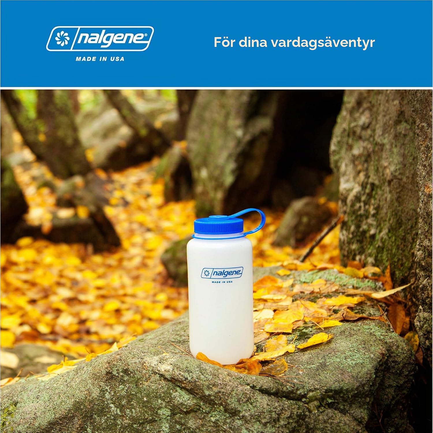 Detalle 2 de Nalgene 661195790161 HDPE-flaska med Loop-top, vit, 0,5 liter