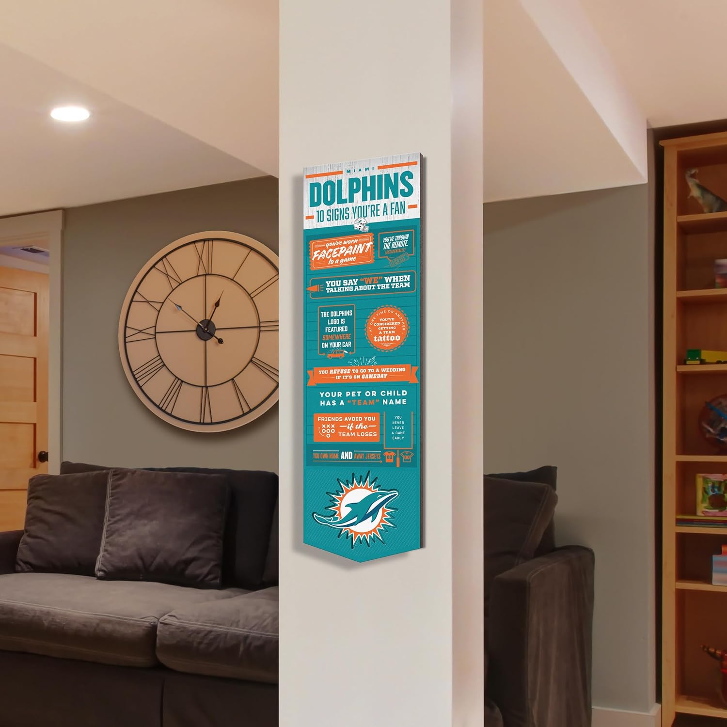 Thumbnail 1 de YouTheFan Officially-Licensed NFL 6x19 Top 10 Signs 3D Banner (Humorous Fan Phrases) – Indoor Wall Decor