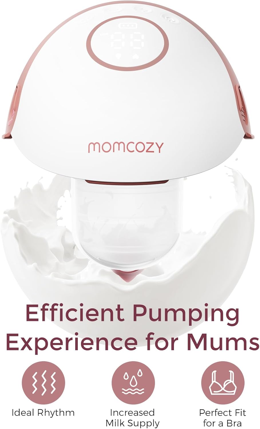 Detalle 2 de Momcozy M6 hands‑free breast pump 24mm 2‑pack