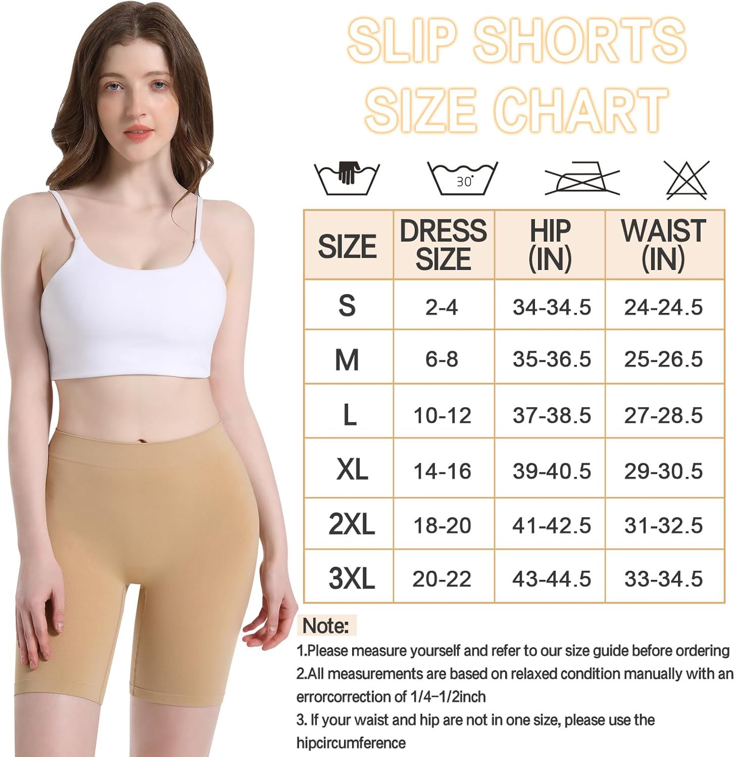 Thumbnail 5 de Damen Radlerhose/Slip-Shorts im 3er-Set (Anti-Scheuern) – Damenkurze Nahtlos, hohe Taille