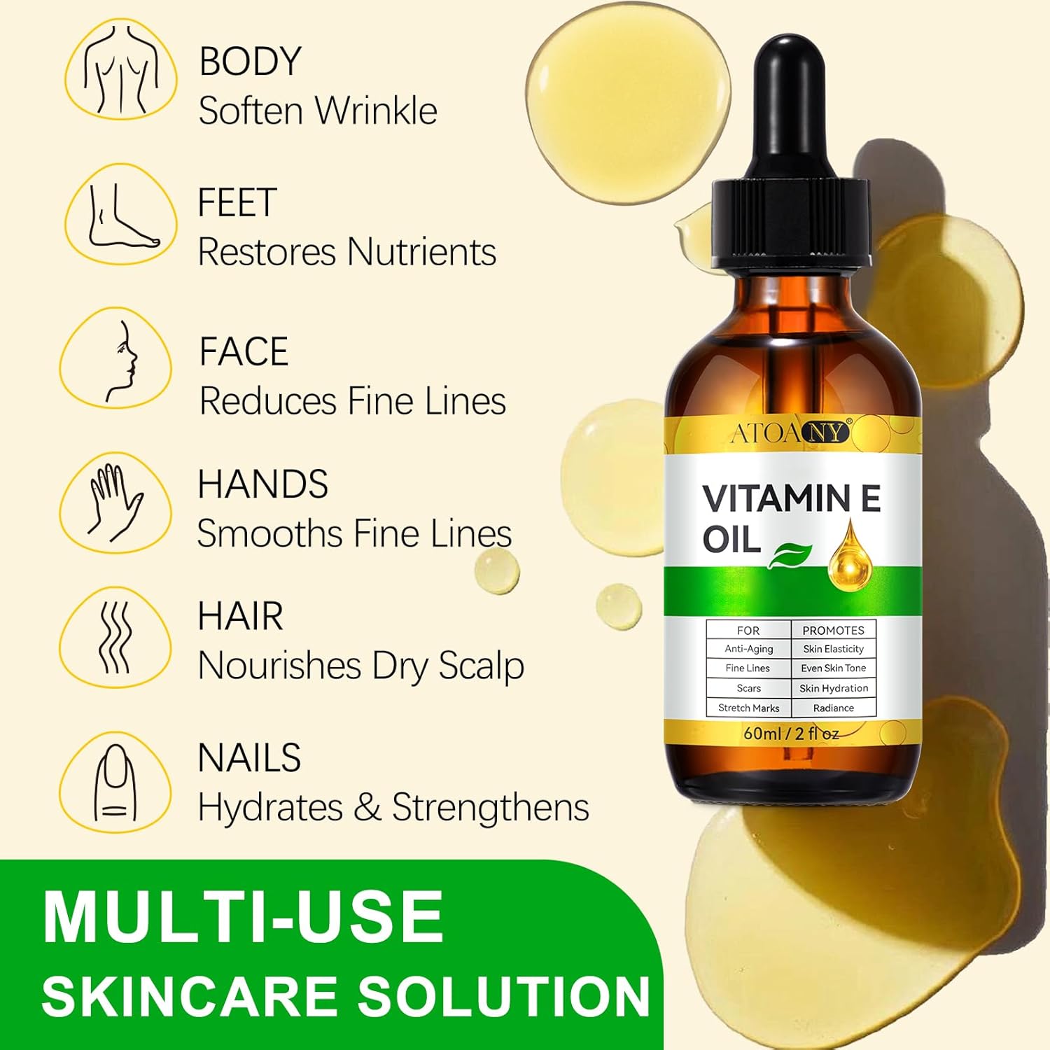 Thumbnail 3 de Aceite de Vitamina E 75.000 IU 60 ml para piel y cabello