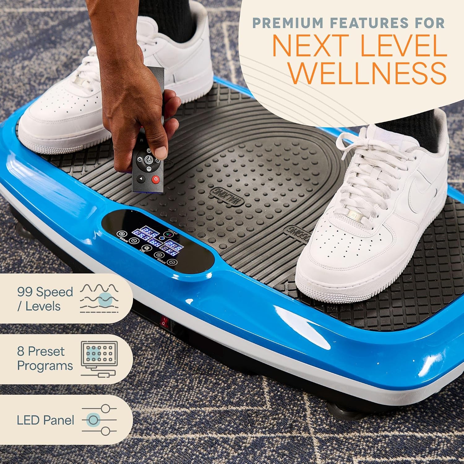 Detalle de Lifepro vibration plate, 330 lb capacity