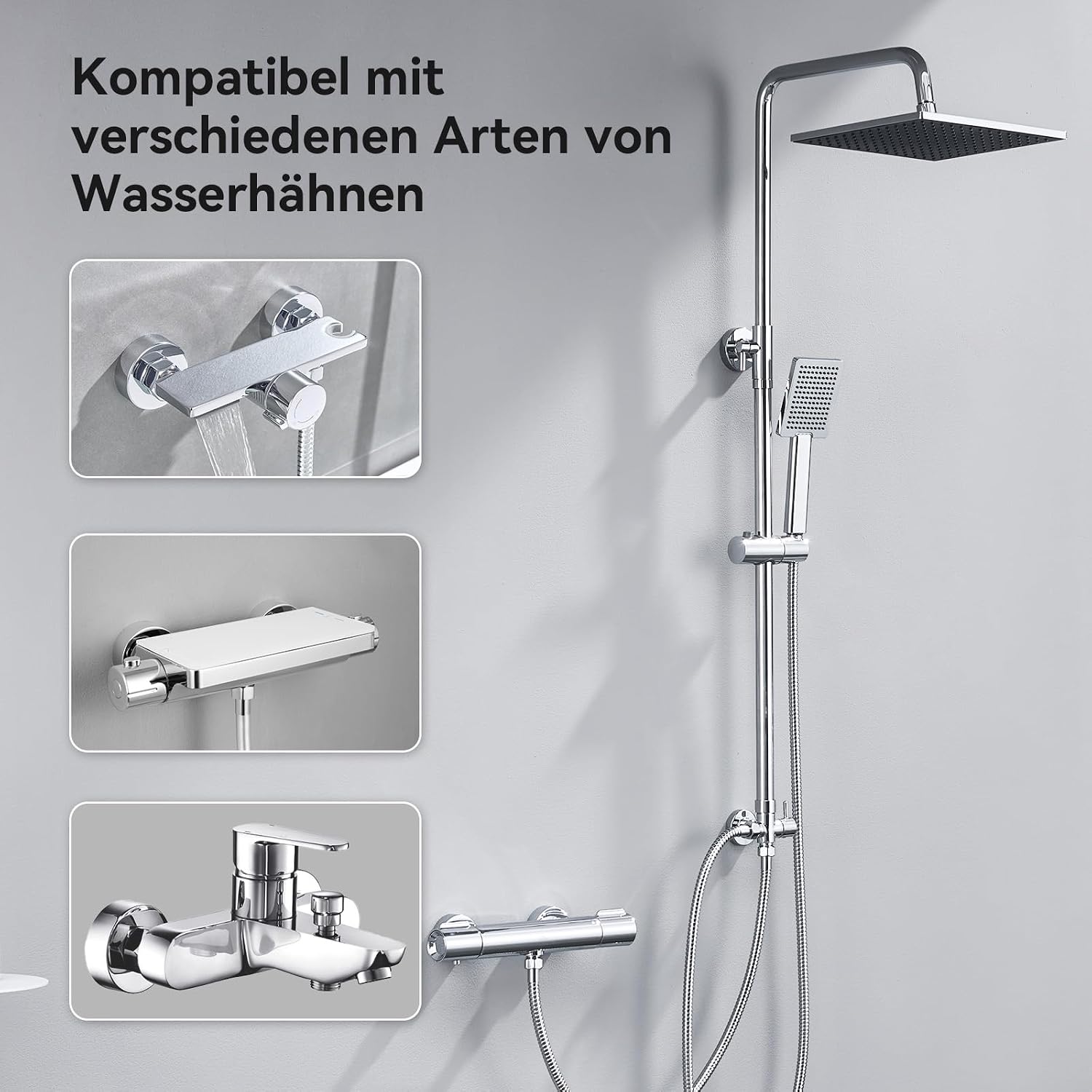 Detalle 2 de AuraLum Regendusche ohne Armatur 25 cm