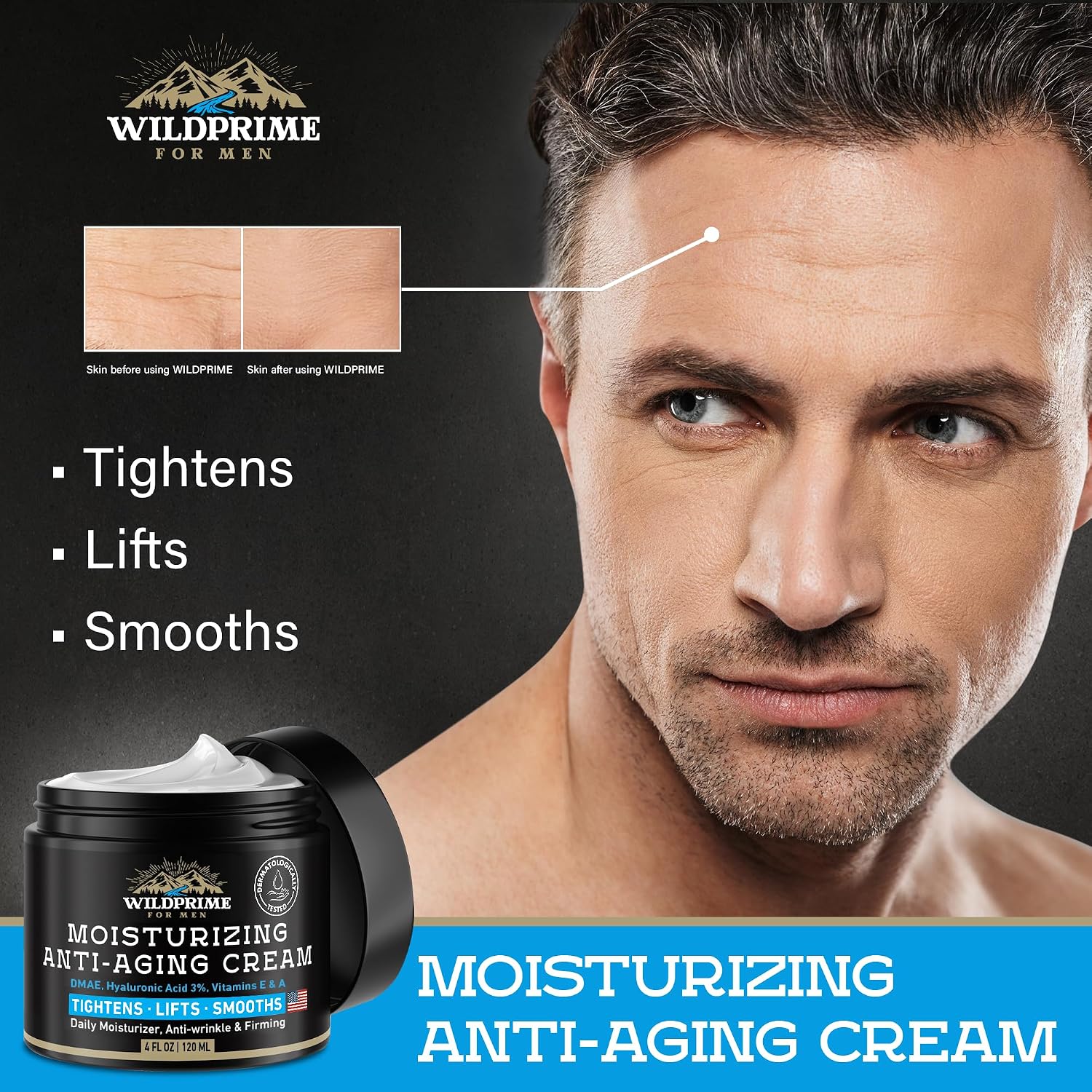 Thumbnail 1 de WildPrime Men's Face Moisturizer Cream — Anti-Aging Hydration with Hyaluronic Acid