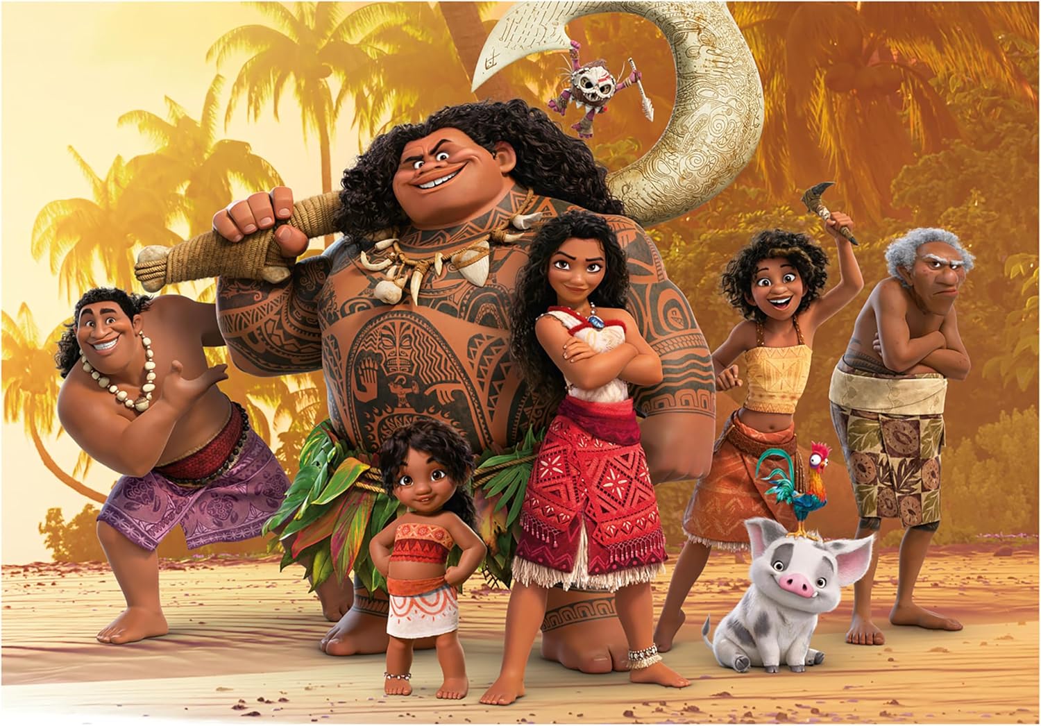 Thumbnail 4 de Lot de 4 puzzles progressifs Educa (50 à 150 pièces) avec images de Moana 2