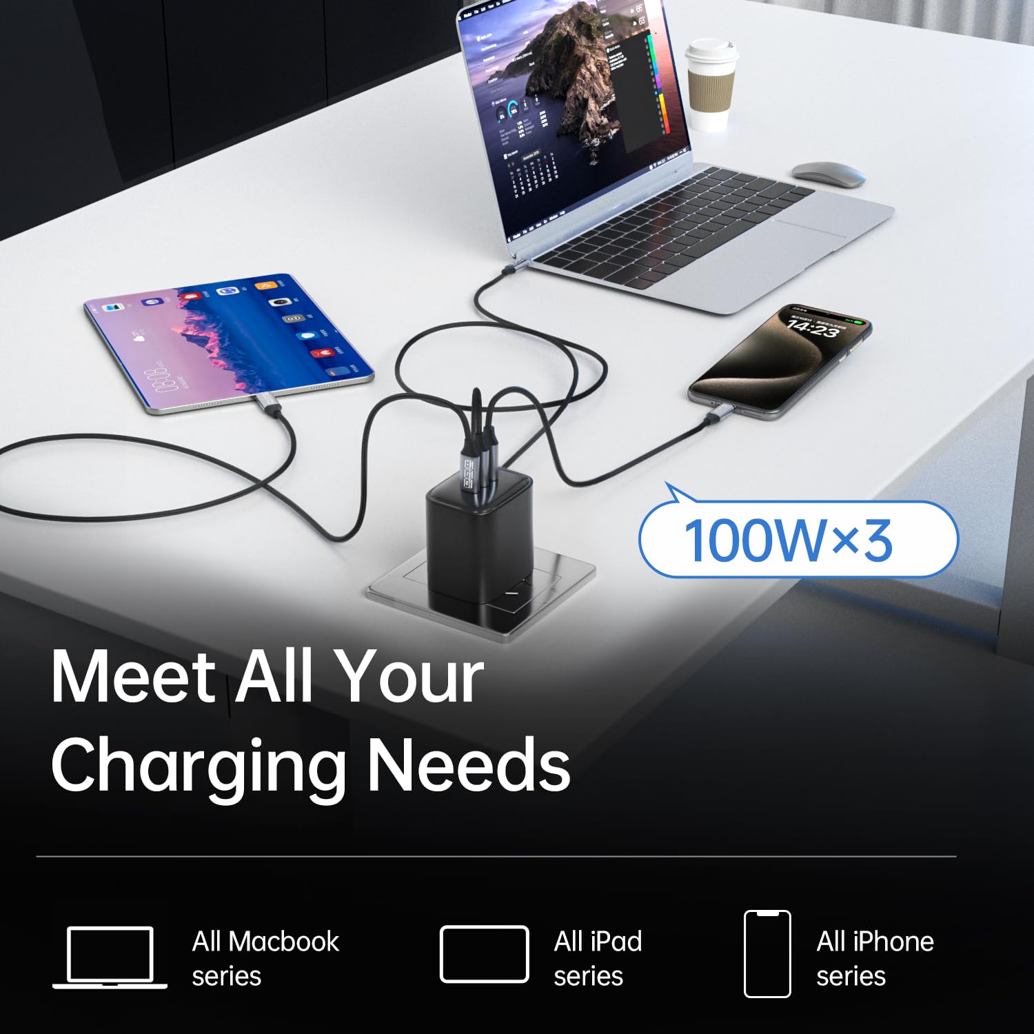 Thumbnail 6 de CAKOBLE USB‑C Verlängerungskabel 3 m – USB‑C 3.2 (10 Gbit/s, 100 W, 4K@60 Hz) mit PD 3.0