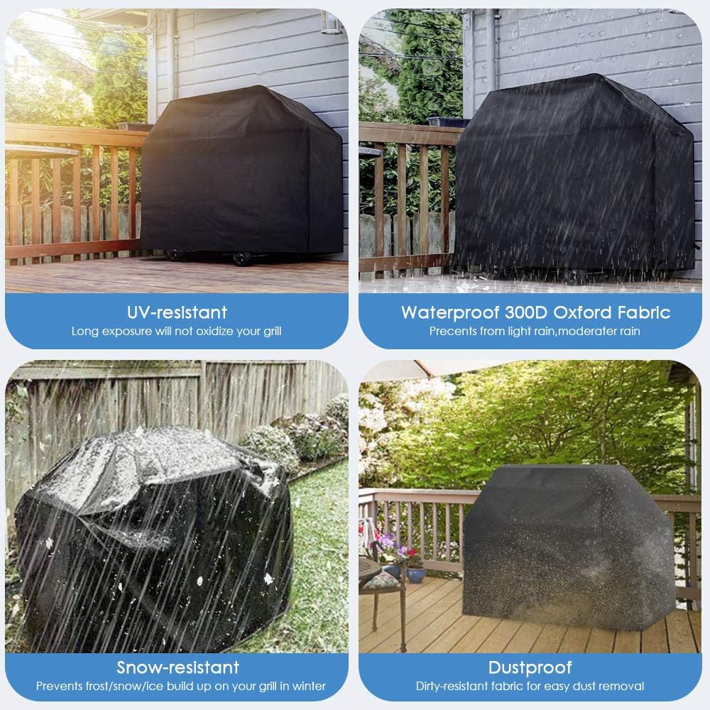 Detalle de BBQ Covers Waterproof Heavy Duty Large – 4 Burner Cover for Weber, Brinkmann