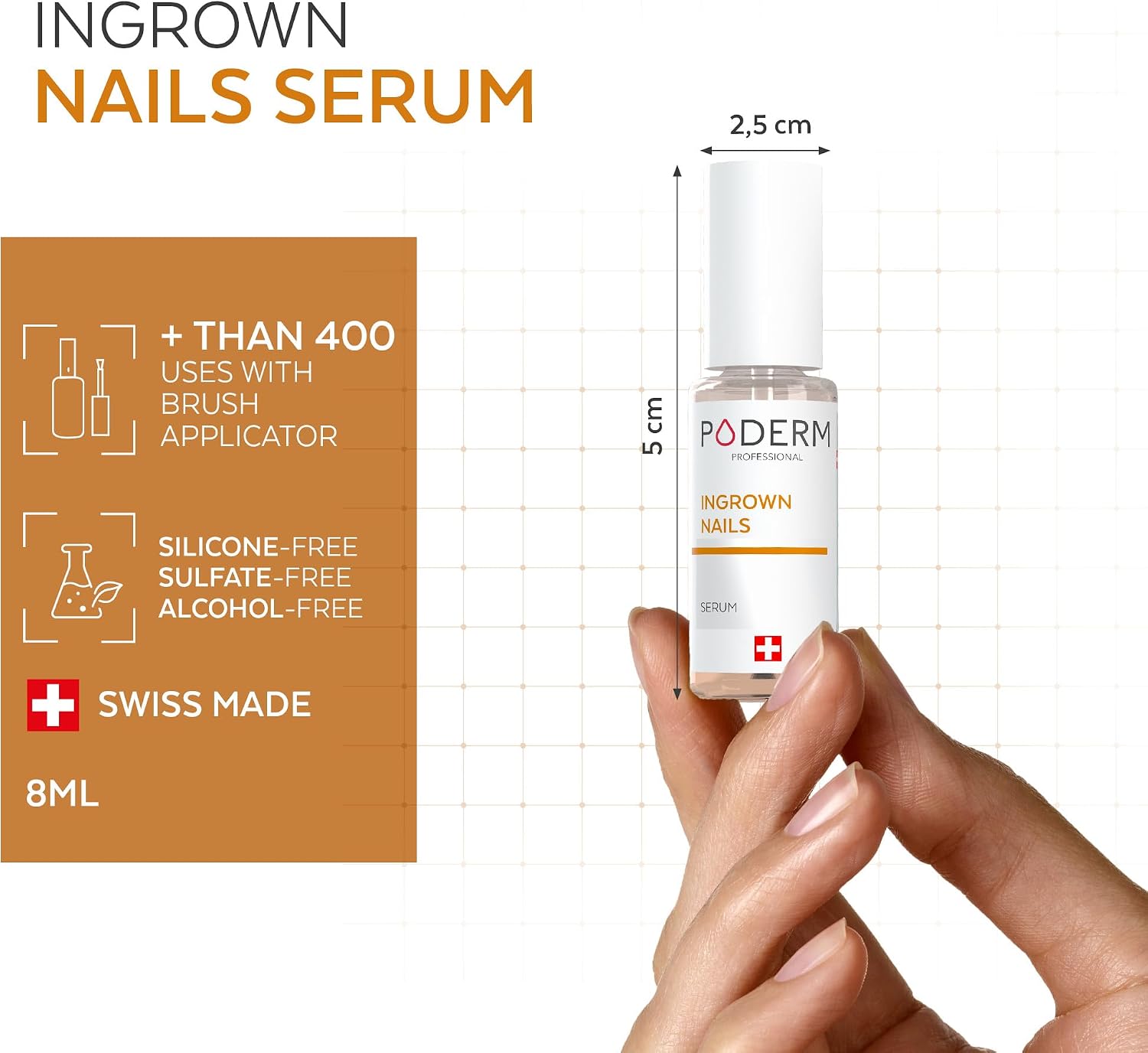 Thumbnail 4 de PODERM 7640178210028 serum voor ingegroeide teennagels, 8 ml