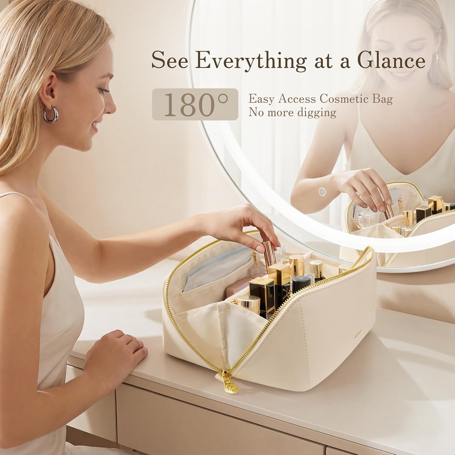 Detalle 1 de SHOWKOO Cosmetic Bag in Waterproof PU