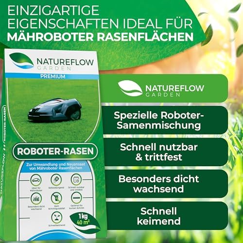 Thumbnail 2 de NatureFlow Roboter Rasensamen Schnellkeimend 1kg – Sommer, Made in Germany