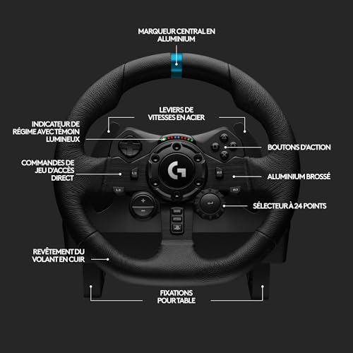 Thumbnail 7 de Logitech G G923 volante de course et pédales pour PlayStation et PC