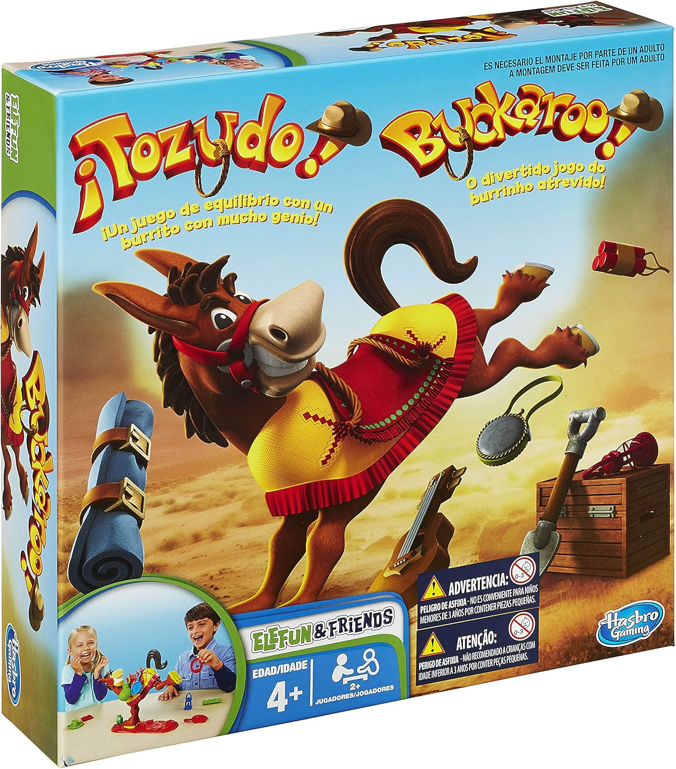 Detalle de Hasbro Gaming Tozudo juego de mesa familiar para 2-4 jugadores 🎲