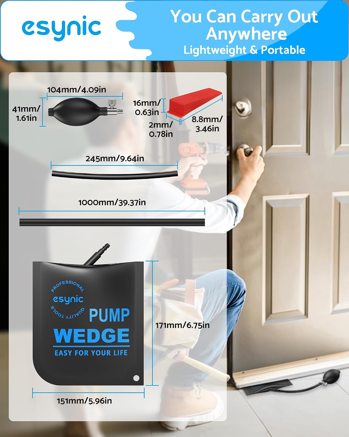 Thumbnail 5 de eSynic 2Pack Air Wedge 300 Pounds