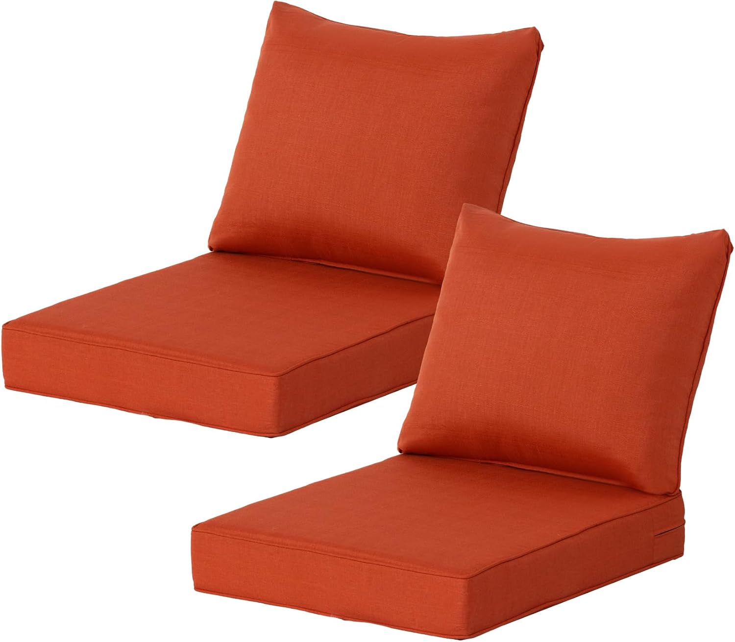Detalle de Localive Deep Seat Patio Cushion Set of 2, Quarry Red, Water-Resistant