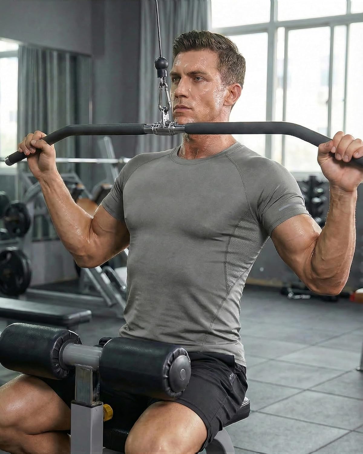 Thumbnail 1 de YESWEL 3 Pack Men's Compression Gym T-Shirts – Quick Dry, Breathable with Underarm Mesh Panels