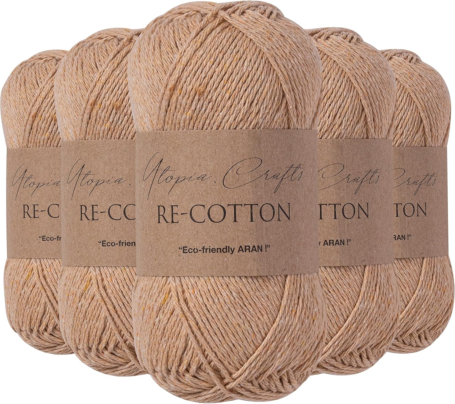 Thumbnail 3 de Lot de 5 pelotes Utopia Crafts Re-Cotton 100 g 🧶