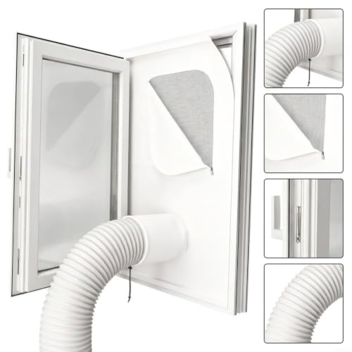 Detalle de Fauhapyway Fensterabdichtung für Klimageräte – Dichtstoff für Schiebefenster, 114x133 cm (L-114 × 133 cm)