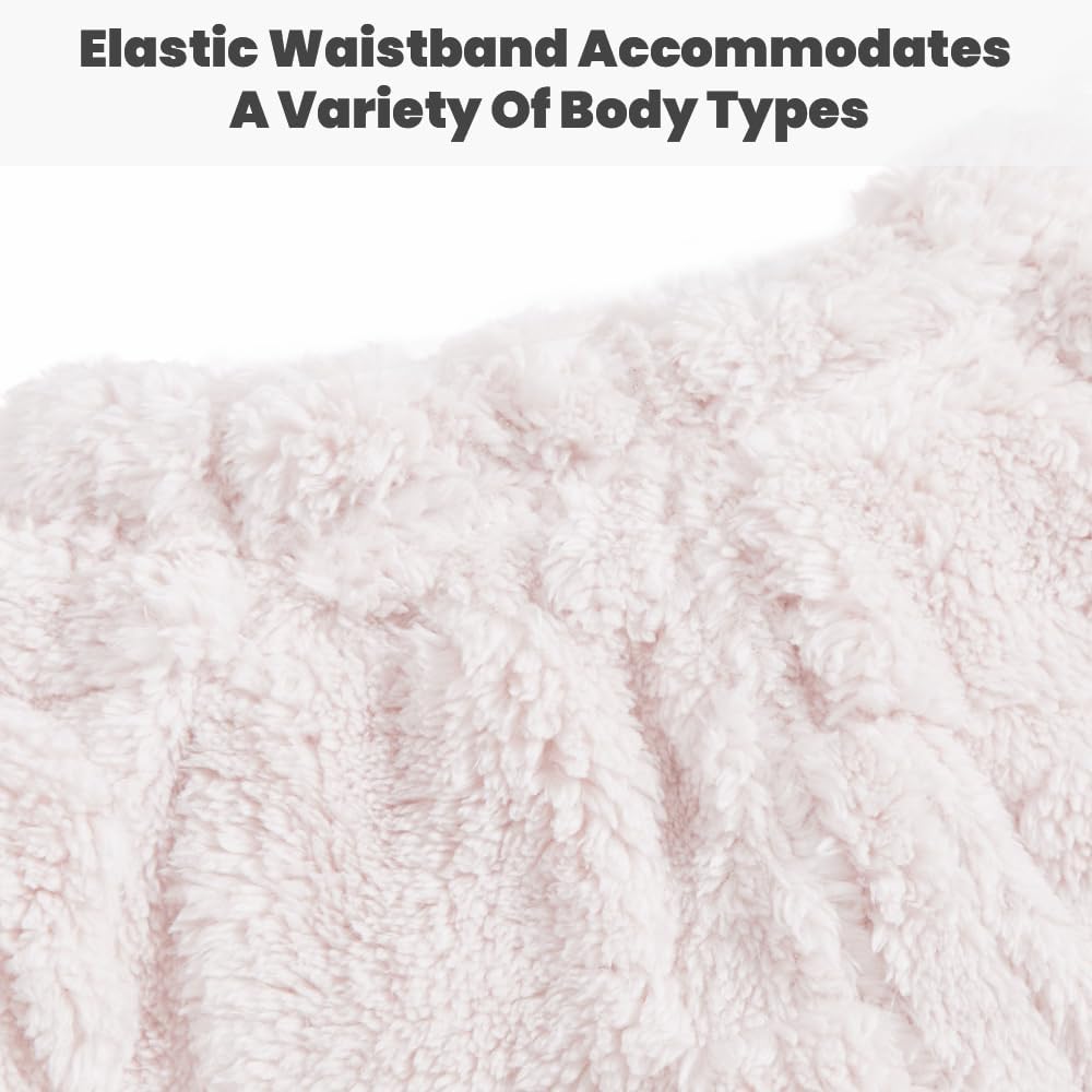 Detalle de JiAmy fleece-set för barn – fluffig tvådelad hemmadräkt, 12 mån–6 år