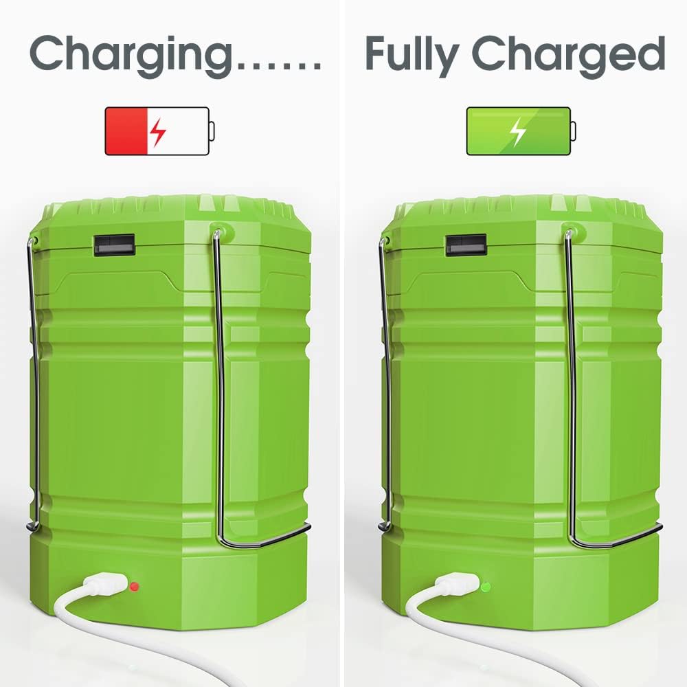 Thumbnail 6 de Lanterne de camping LED solaire à manivelle rechargeable 3000 mAh, 2 en 1 lanterne et lampe de poche