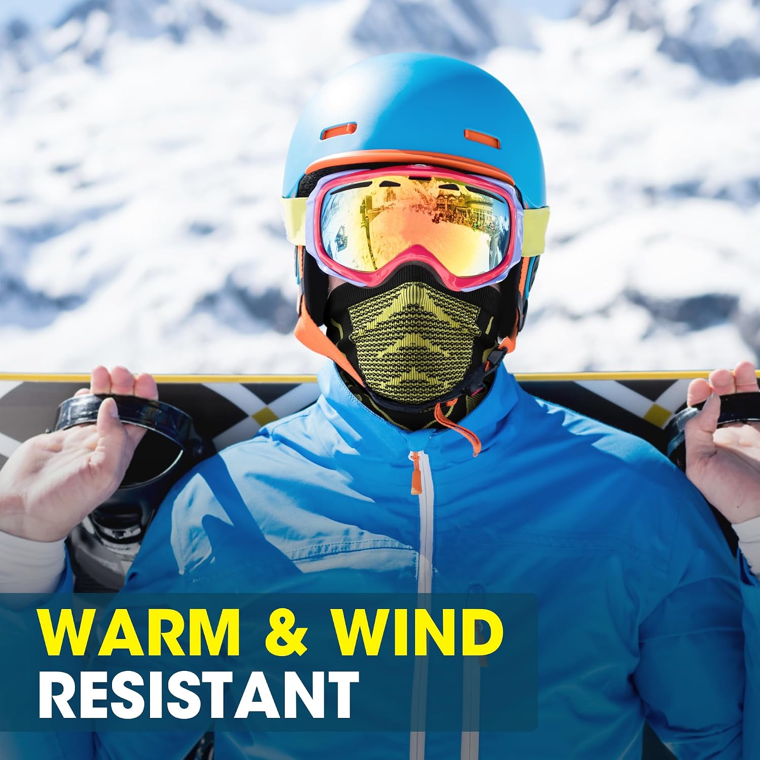 Detalle de WTACTFUL Winter Neck Warmer Gaiter (1Pack/2Pack) – Breathable, Seamless Thermal Face Cover