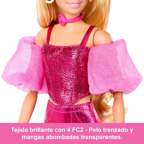 Thumbnail 2 de Barbie Deluxe Style Muñeca n. 5 (JFP40) – look rosa metalizado con corsé brillante y accesorios
