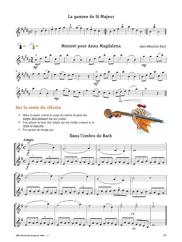 Detalle de Je Joue du Violon ! Volume 2 – Méthode Violon Intermédiaire, De Haske