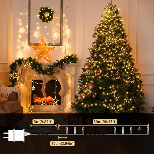 Thumbnail 4 de Hoteril Luci Natale Esterno 33 m con 300 LED – Impermeabili IP54 per giardino e feste