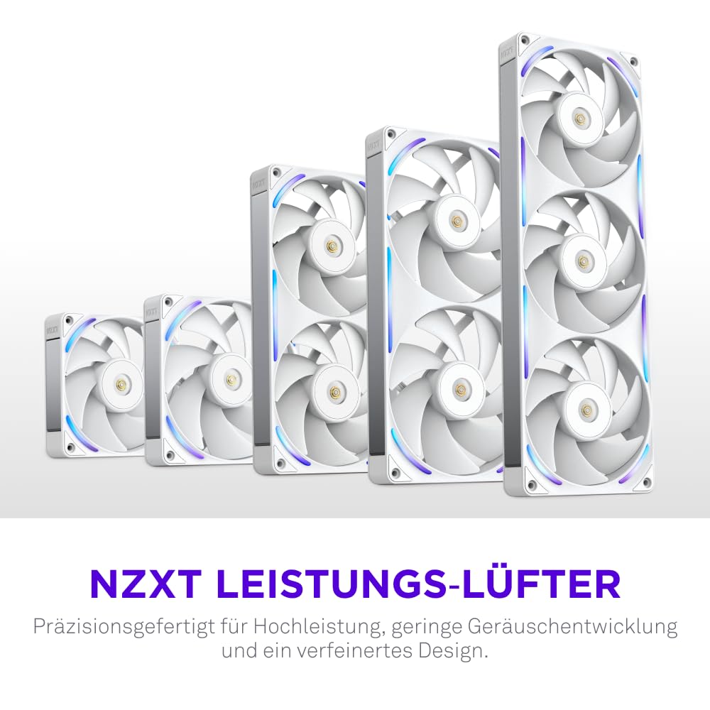 Detalle 2 de NZXT F120X Performance-Lüfter – 120 mm PWM RGB, LCP-Rahmen, Magnetisches Fluid-Dynamic-Lager, 30 mm Dicke