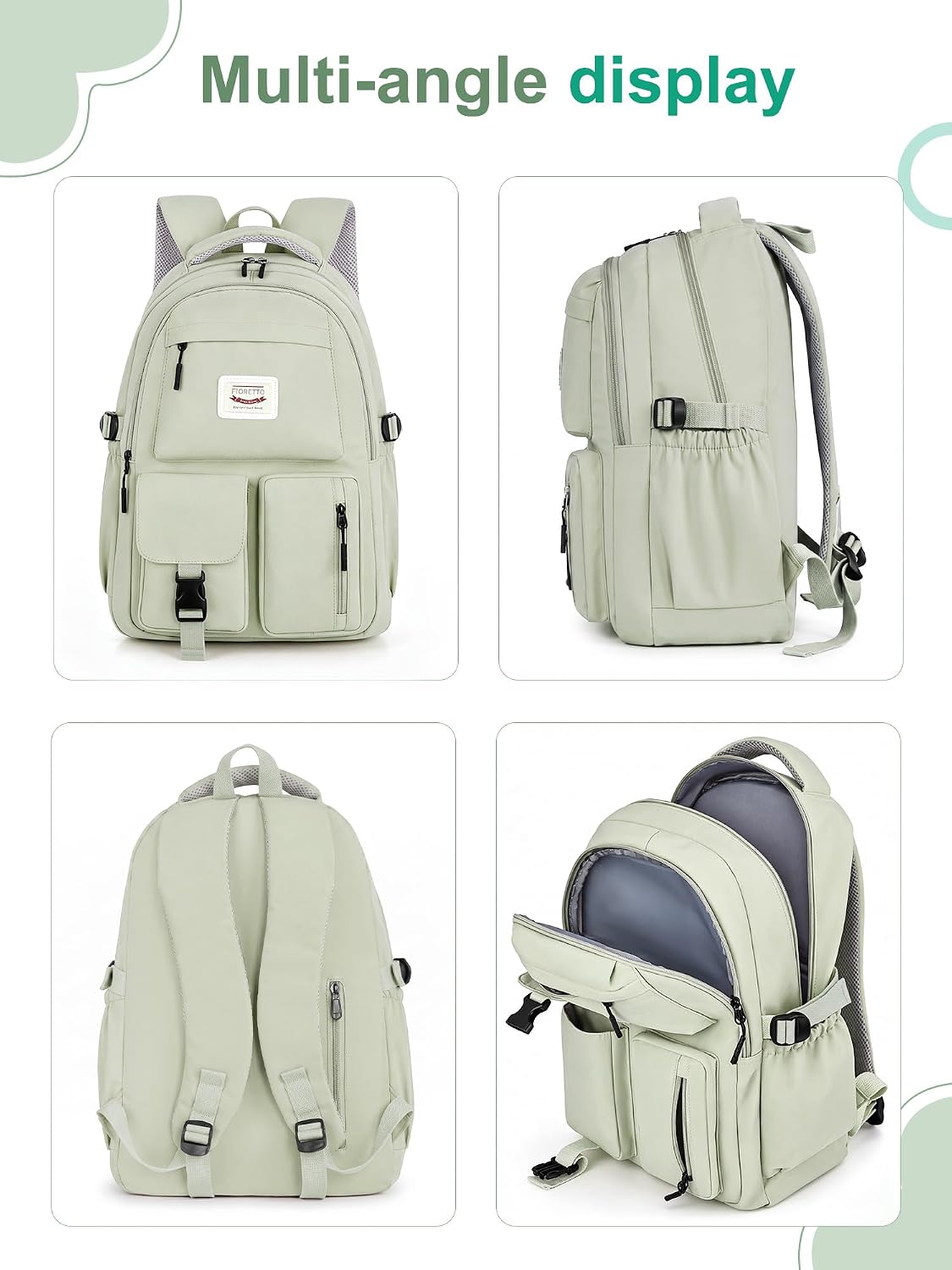 Thumbnail 6 de FIORETTO Lightweight School Backpack for Women