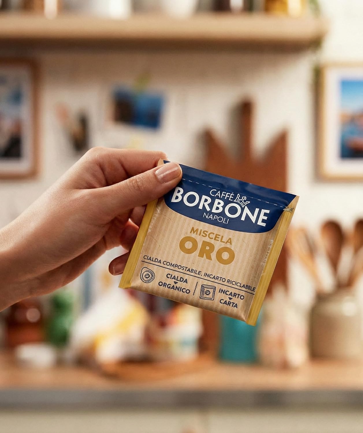 Thumbnail 4 de Caffè Borbone Kompostierbare Kaffeepads Gold-Kaffeemischung – 100 Pads, kompatibel mit ESE 44 mm