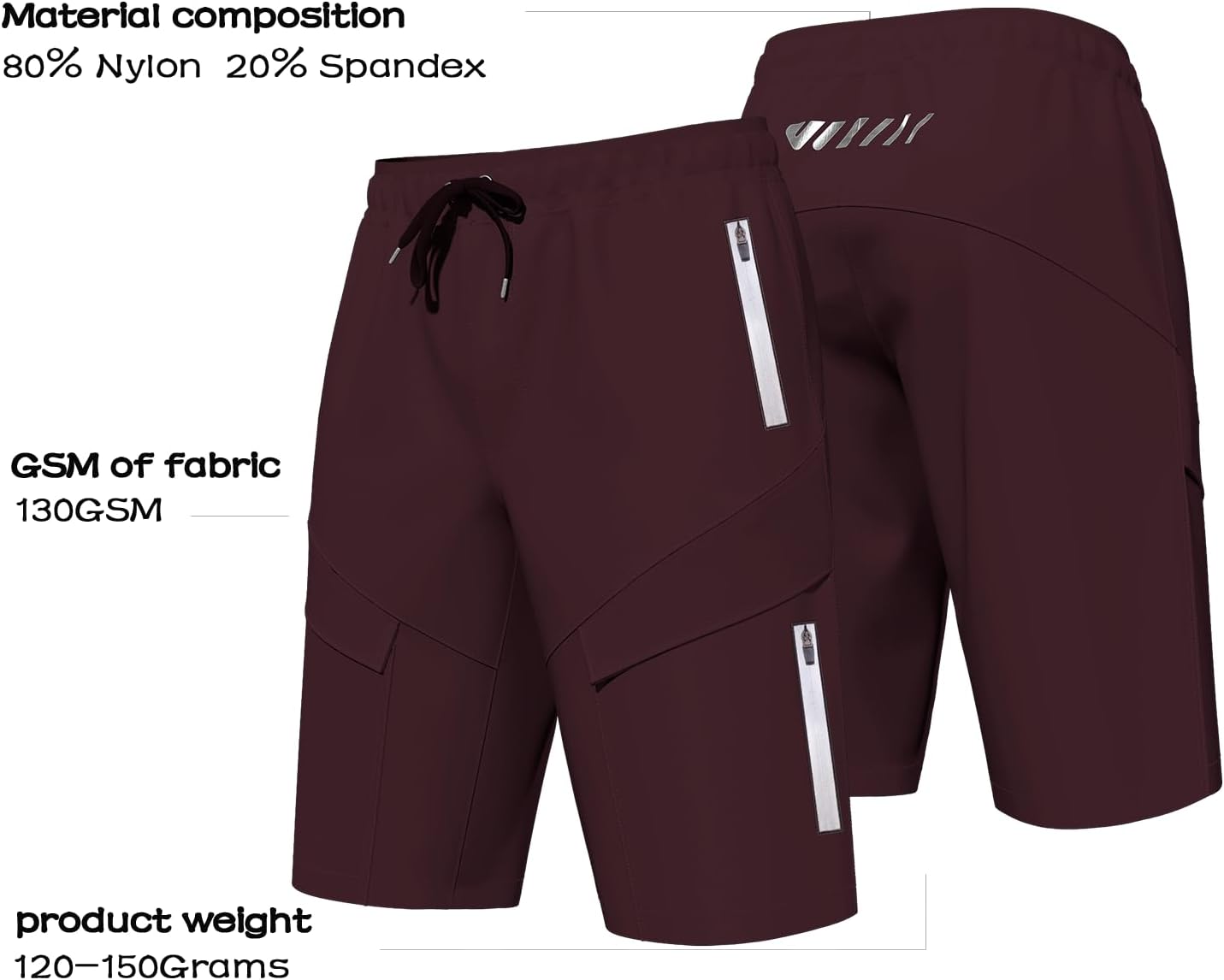 Thumbnail 4 de Lo.gas Radhose Herren Gepolstert Kurz 6 mit Taschen – Atmungsaktiv, bequem und sicher unterwegs