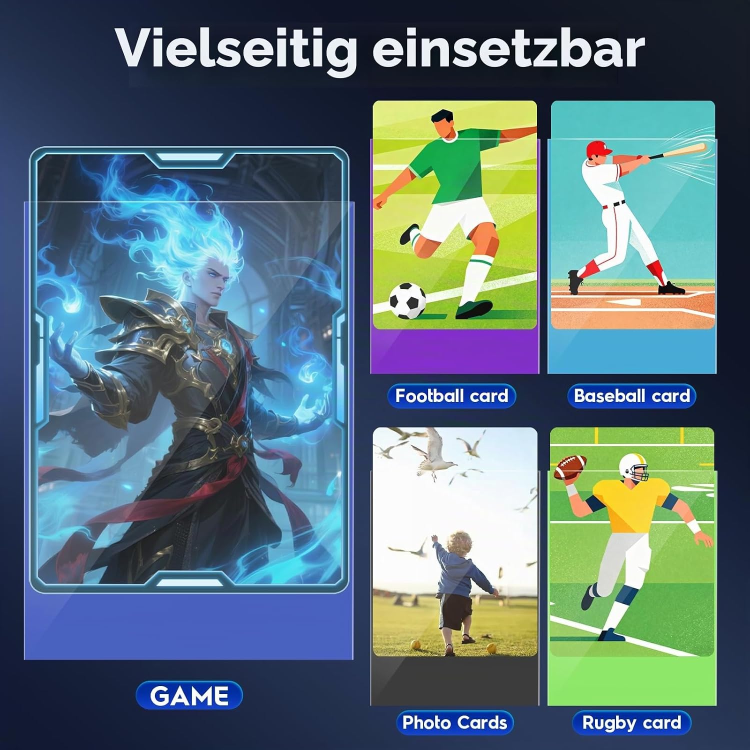 Detalle 2 de Kartenhüllen für MTG – Perfect Fit Standard, 1000 Stück, Mehrfarbig