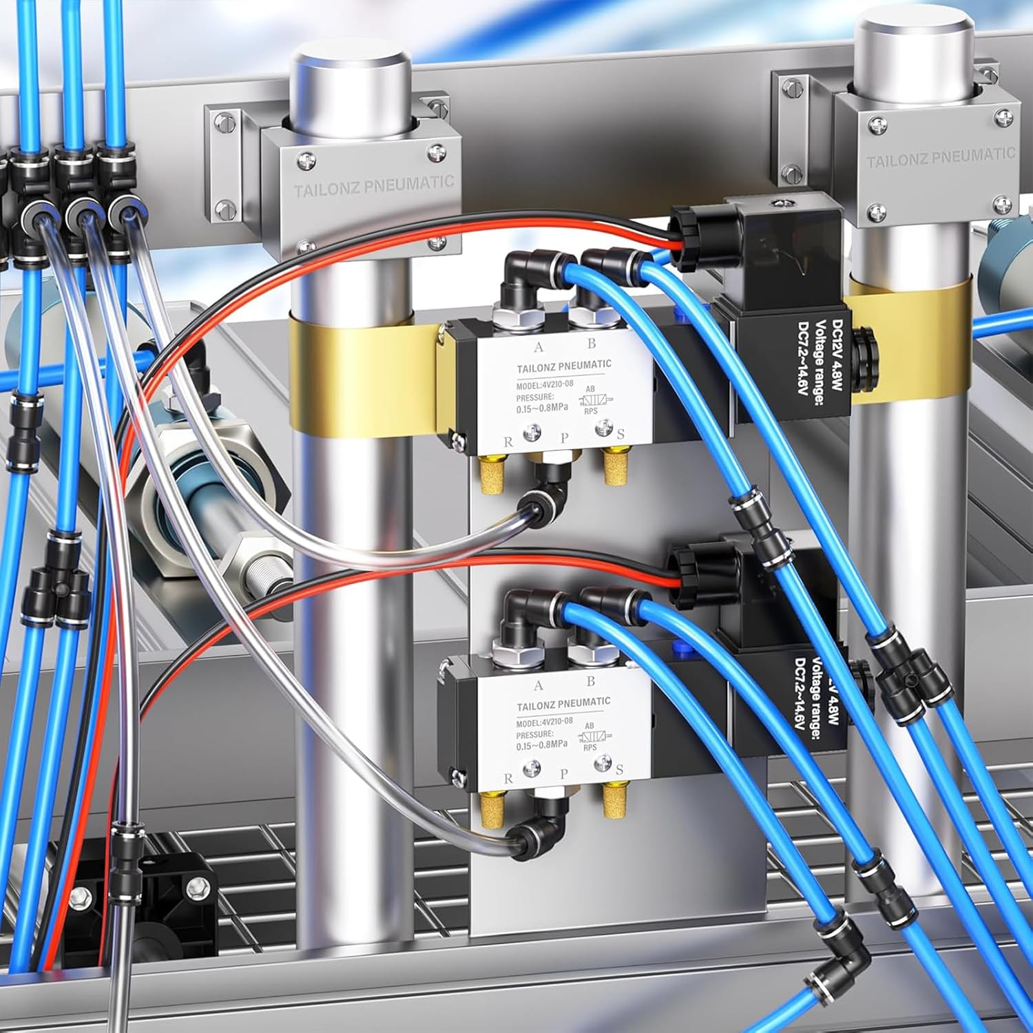 Thumbnail 6 de TAILONZ PNEUMATIC PL6-03 male elbow push-to-connect fitting for 6mm tube (3/8" BSP), 10-pack
