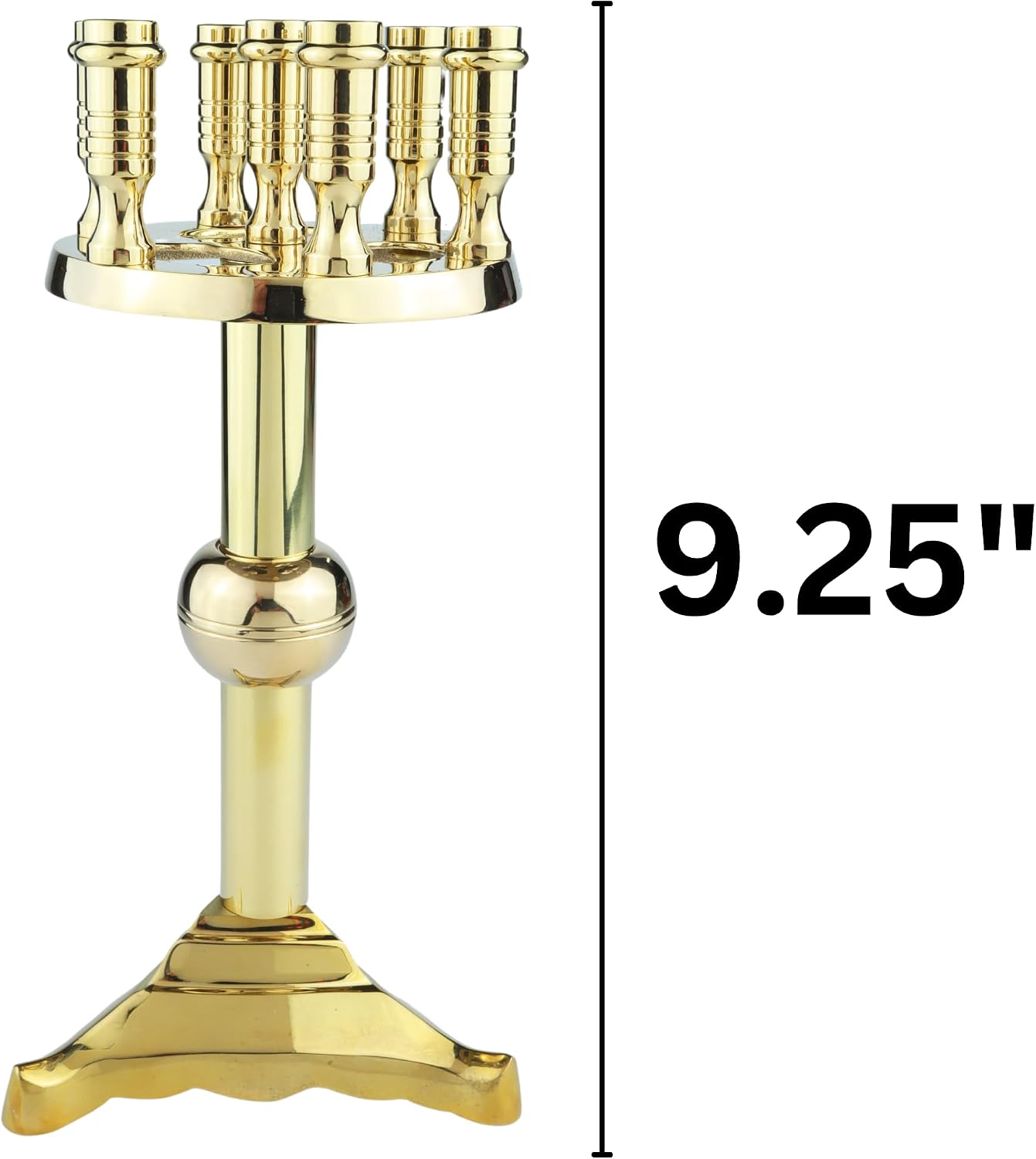 Thumbnail 2 de Needzo Brass Candelabra, 9.25 Inches