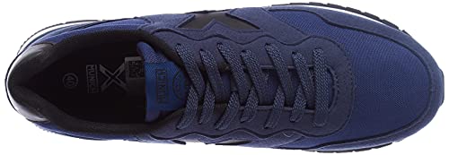 Detalle de Munich Zapatillas Dash 104 Azul con cierre de cordones y suela de caucho