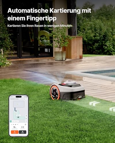 Detalle de NAVIMOW i205 AWD Mähroboter mit Garage S – Für 500 m², RTK+Vision