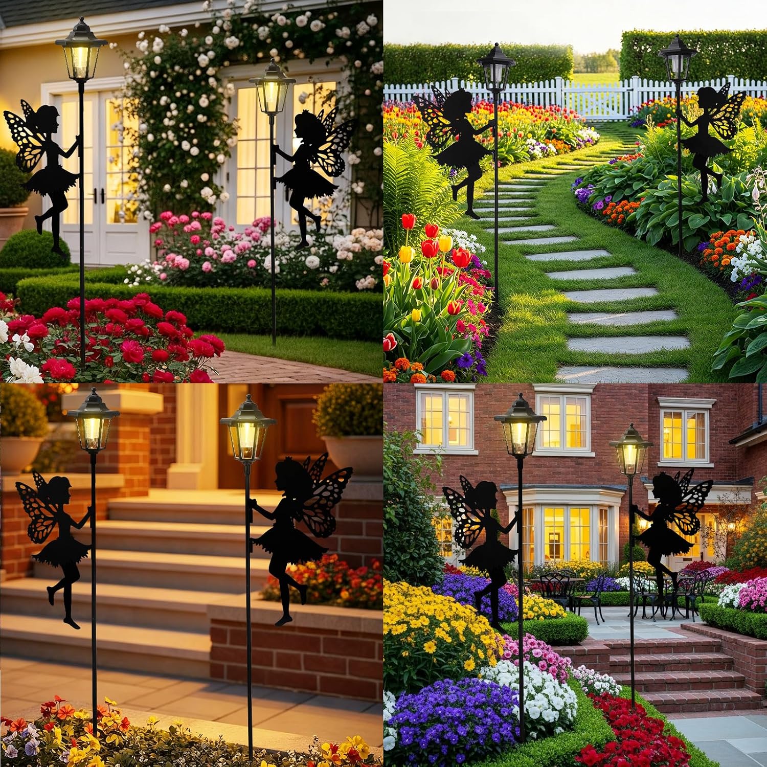 Thumbnail 5 de ZKLiLi 2pcs Fairy Solar Garden Light – Warm, Weatherproof Outdoor Lanterns