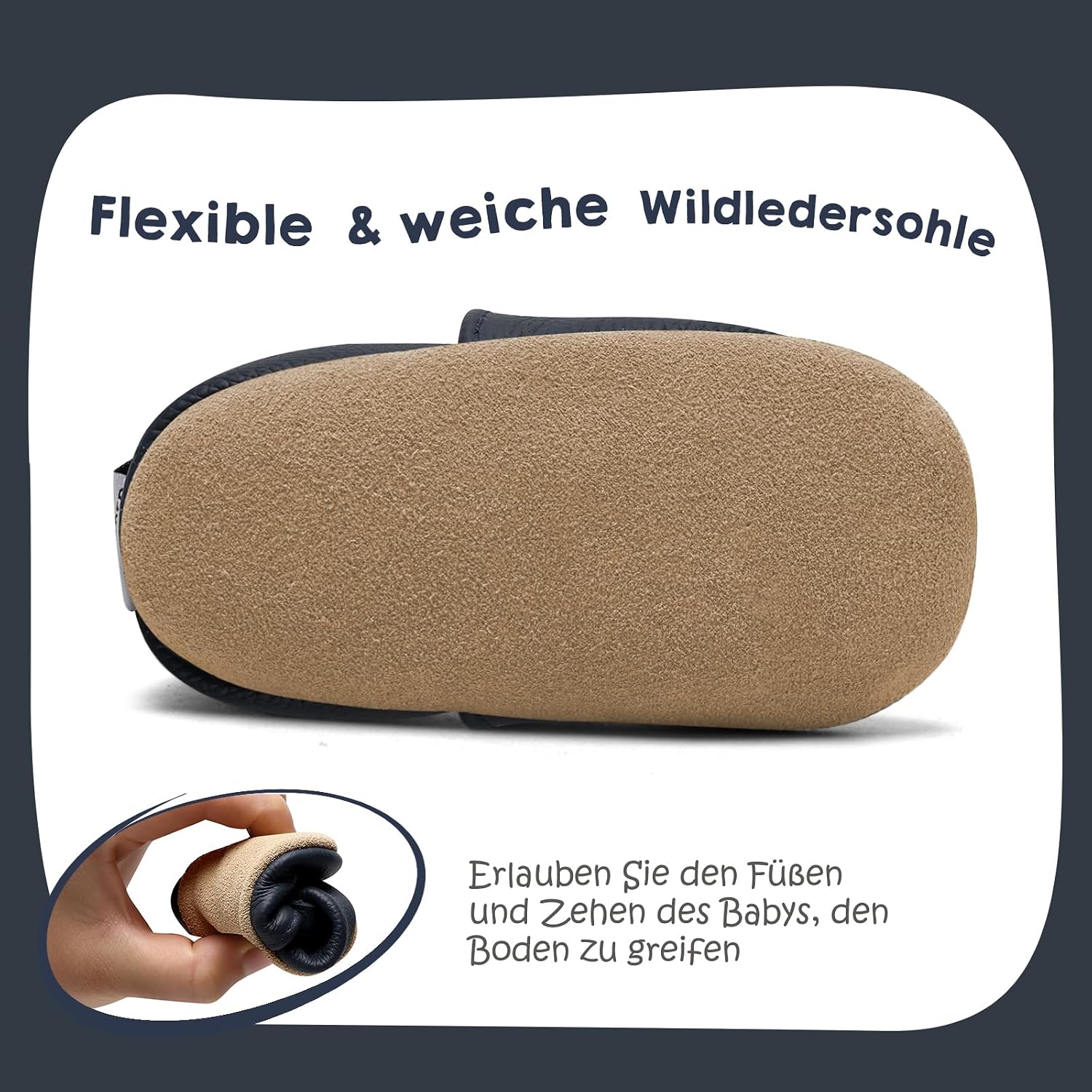 Thumbnail 3 de IceUnicorn Krabbelschuhe Baby Weiches Leder