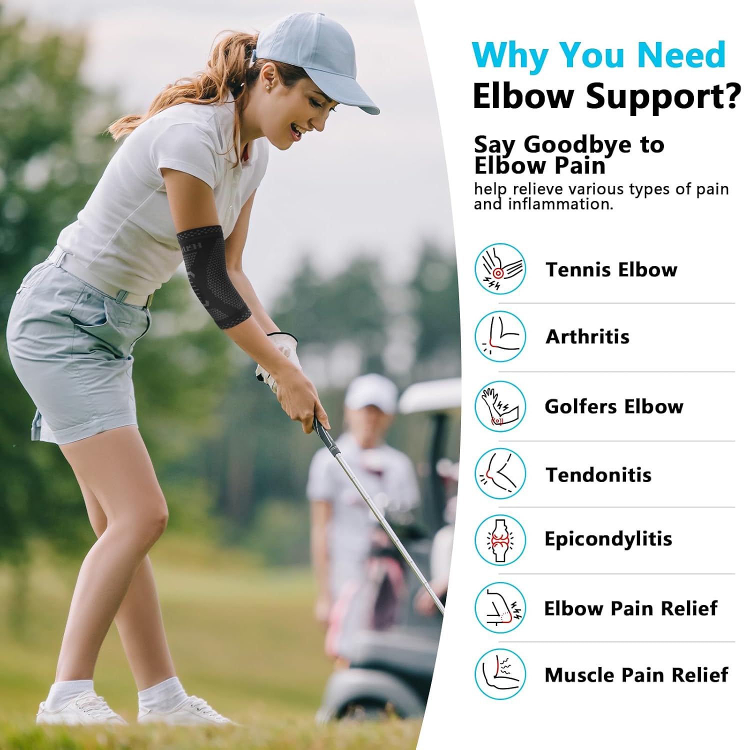 Thumbnail 3 de Lexniush Elbow Support for Tennis & Golf