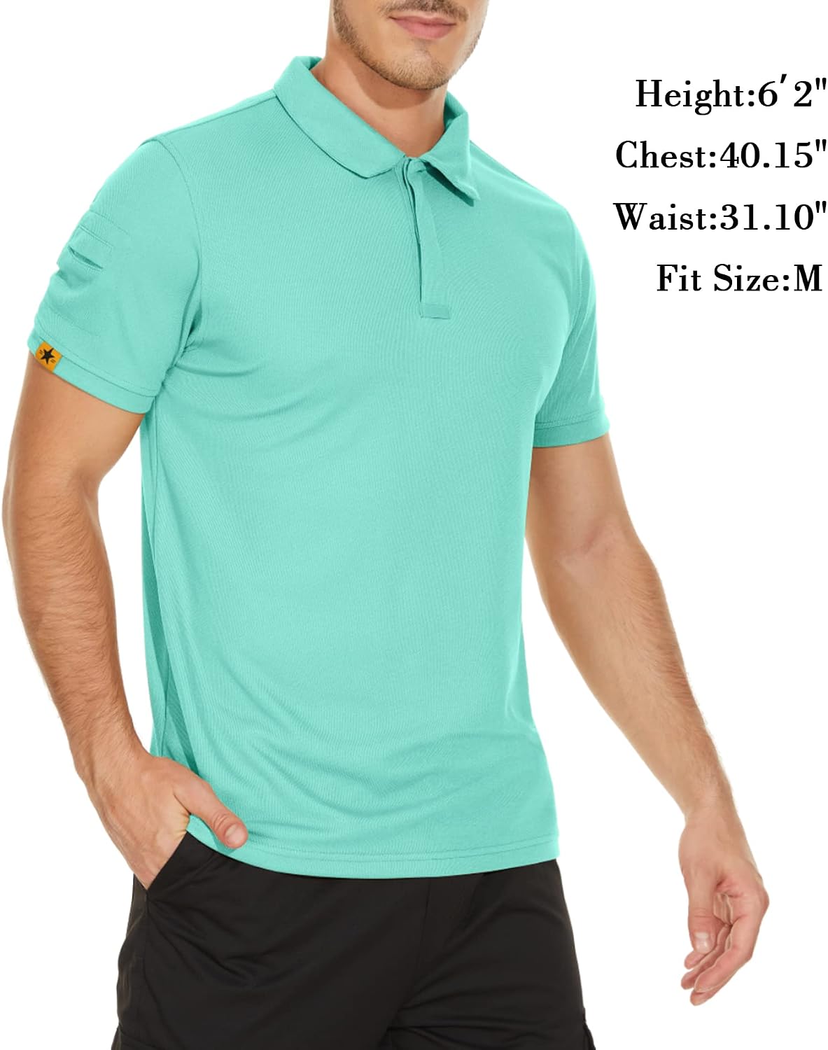 Thumbnail 2 de V VALANCH Men’s Short-Sleeve Moisture-Wicking Golf Polo (Athletic Collared Tennis Shirt)