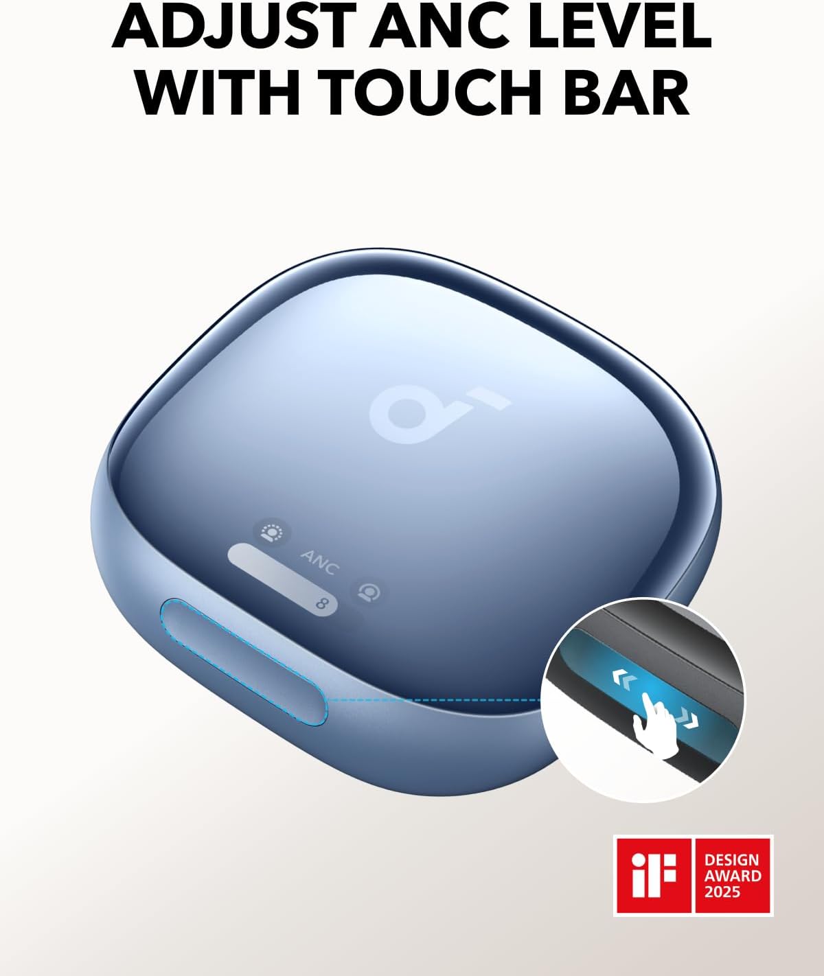 Detalle 2 de Soundcore Liberty 4 Pro noise-cancelling earbuds