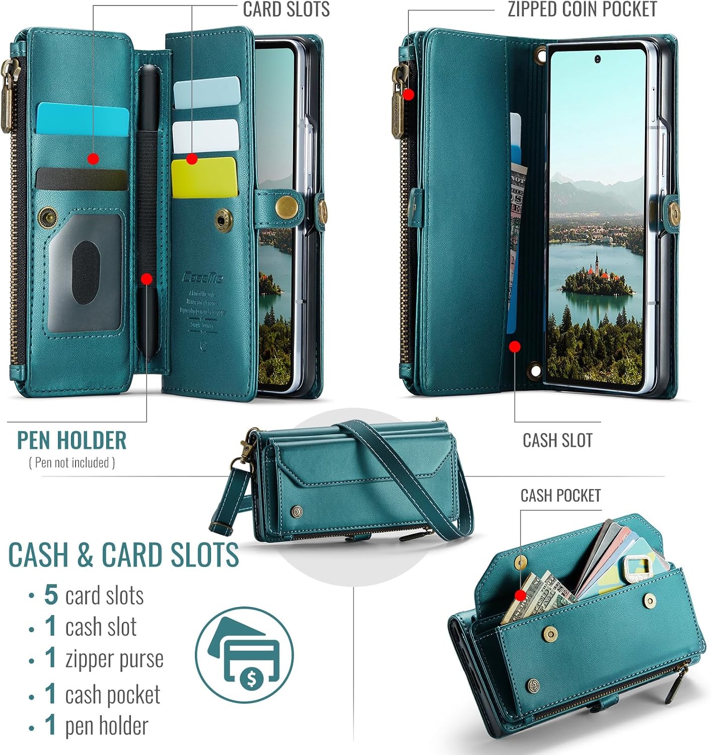 Detalle de WAWZ Wallet Case for Samsung Galaxy Z Fold7
