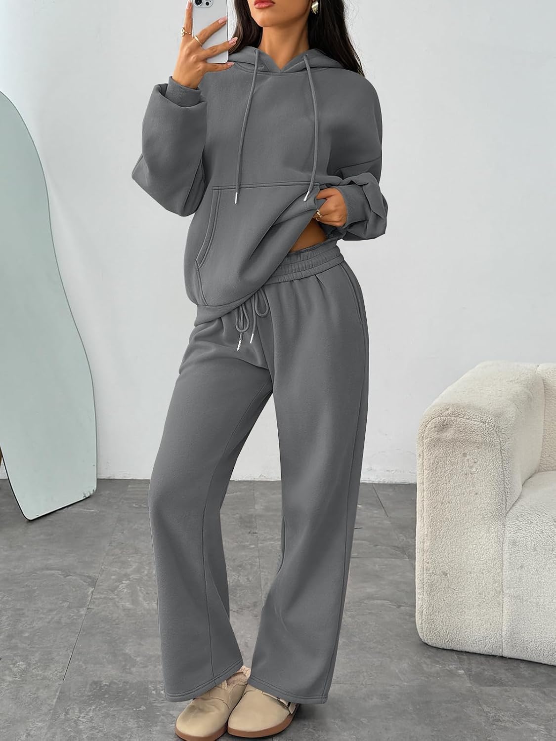 Detalle de Trendy Queen Lounge Set 50/50 Cotton-Poly Fleece